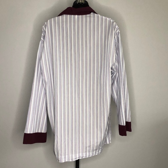 Brioni Multicolored Striped Shirt Pants Pajama Set 100% Cotton Size Medium Italy - Picture 9 of 10